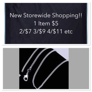 24" 925 Sterling Silver Curb Rolo Chain Necklace